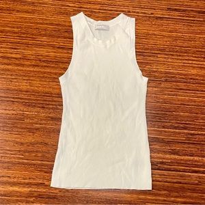 Babaton Aritzia white basic tank size small VGUC